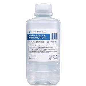 Sensimedical Sterile Water for Inhalation USP, 500mL Pour Bottle