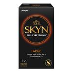 LifeStyles&reg; Skyn Feel Everything&trade; Large Contraceptive Condom, 12 Count