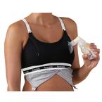 Clip and Pump Hands-Free Nursing Bra Accessory, Black, X-Large