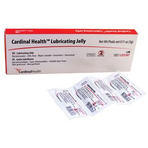 Cardinal Health&trade; Lubricating Jelly, 3g Foil Packet