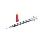 Monoject&trade; Rigid Pack Insulin Syringe with 28G x 1/2" L Needle and Accu-tip&trade; Flat Plunger Tip 1/2mL