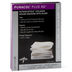 Puracol Plus AG Collagen Dressing 1" x 8" Rope - Replaces 60MSC871X8EPZ