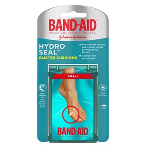 Johnson & Johnson Band-Aid&reg; Hydro Seal&trade; Blister Cushion Bandage, Small, 0.7" x 2.3" 6 Count