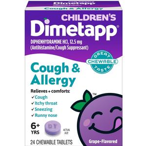Child's Dimetapp Cough & Allergy Chewable, 24 ct
