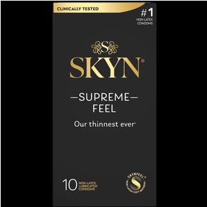 SKYN Supreme Feel, Non-Latex Lubricated Condom, 10 ct