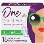One by Poise Supreme Ultrathin Heavy Wing Pad, 18 ct
