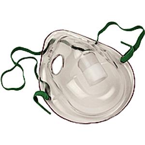 Allied Healthcare Adult Aerosol Mask with Elastic Strap and Adjustable Noseclip, Latex-free, Elongated