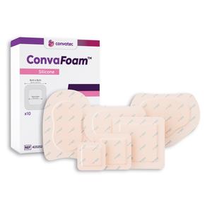 ConvaFoam Adhesive Silicone Hydrofiber Foam Dressing, 7" x 7"