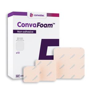 ConvaFoam Non-Adhesive Hydrofiber Foam Dressing,  6" x 6"