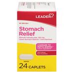 Leader Stomach & Anti-Diarrheal Reliever Bismuth Subsalicylate, 262mg Caplets, 24 ct