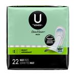 U by Kotex Security Maxi Pads, Long Super, Fragrance-Free, 22 Count
