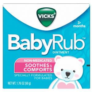 Vicks BabyRub, Non-Medicated Soothing Chest Rub Ointment, 1.76 oz