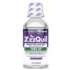 Vicks ZzzQuil Warming Syrup, Free Of, Berry, 12 oz
