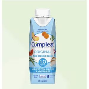 Nestle Healthcare Nutrition Compleat&reg; Modified Tube Feeding Unflavored Food 1000mL Closed System Container, 265kCal/250mL, Lactose-free, Gluten-free