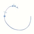 Kimberly-Clark Professional MIC Jejunal Feeding Tube 18Fr, 7 to 10mL Balloon, Silicone, Trimmable Distal Tip, Sterile