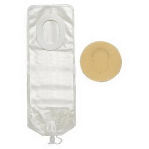 Hollister Pouchkins&trade; One-Piece Newborn Pouch with Up to 1-3/8" Cut-to-Fit Flat SoftFlex&reg; Skin Barrier, Soft Wire Closure, Ultra Clear