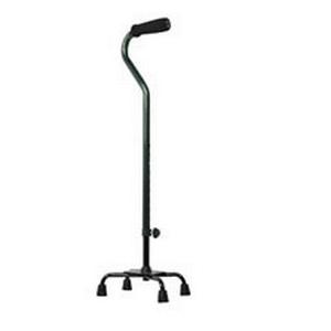 Alex Orthopedic Small Base Quad Cane Green Gray Pebble
