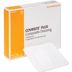 Smith & Nephew Covrsite&reg; Plus Waterproof Composite Dressing, 4" x 4"