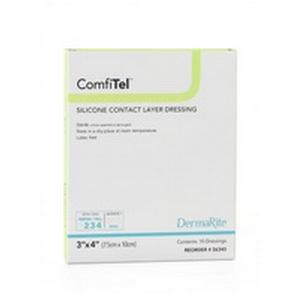 ComfiTel Silicone Contact Layer Dressing, 3" x 4"