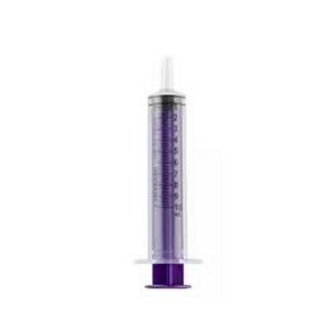 Monoject Oral Syringe, 10 mL, Non-Sterile, Purple