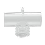 Carefusion AirLife&reg; Trach Tee Adapter, 22mm OD, 15mm ID, Clear