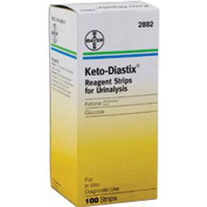 Bayer Keto-Diastix&reg; Reagent Test Strip, Glucose and Ketone