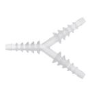 Cardinal Health&trade; 6-in-1 "Y" Tubing Connector, Transparent, Plastic