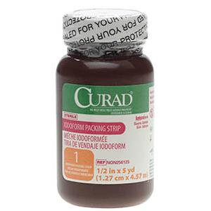 Medline Curad&reg; Iodoform Packing Strip 5 yds L x 1/2" W, Latex-Free