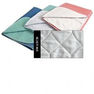 Ibex Face Fabric Reusable Underpad with Blue Vinyl Barrier 34” x 36” with Wings Poly Bagged