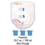 Tranquility&reg; SlimLine&reg; Junior Disposable Brief, 10-1/5 oz Fluid Capacity, Latex-Free, (24 - 42 lb)