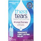 Theratears Dry Eye Therapy Lubricant Eye Drops Preservative Free, 30 Count