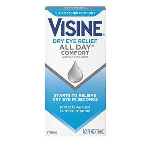 Visine All Day Comfort Dry Eye Relief Lubricant Drops, 0.5 fl oz