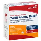 Leader Allergy Relief 24 Hour, 5Mg Tablets, 35 ct