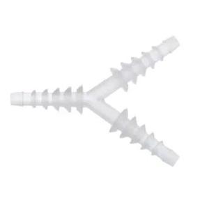 Cardinal Health&trade; 6-in-1 "Y" Tubing Connector, Transparent, Plastic
