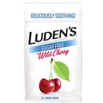 Luden's Wild Cherry Sugar Free Throat Drops, 25 ct.
