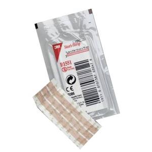 3M Steri-Strip&trade; Blend Tone Skin Closure Strip, Adhesive, 3" x 1/4" (6mm x 75mm), Tan