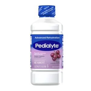 Pedialyte Advanced Rehydration, Iced Grape Flavored, 33.8 fl oz (1L) Bottle