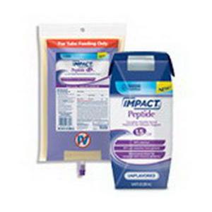 Nestle Healthcare Nutrition Impact&reg; Peptide 1.5 Complete Peptide-based Nutrition Liquid 1000mL UltraPak&reg; with SpikeRight&trade; 1.5kCal/mL, Lactose-free, Gluten-free