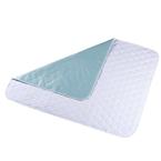 Ibex Face Fabric Reusable Underpad with Blue Vinyl Barrier 24” x 36” Poly Bagged