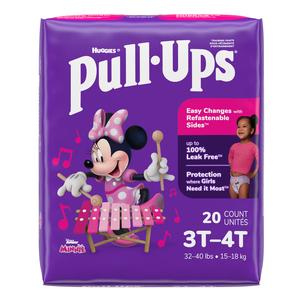 Kimberly Clark Pull-Ups® Learning Designs® Training Pant, For Girl, Size 3T to 4T, 20 Count - Replaces 6945140