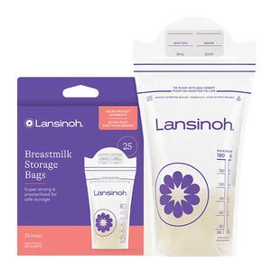 Lansinoh Breastmilk Storage Bags, 25 ct