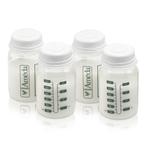 Ameda Breast Milk Storage Bottles with Lock-Tight Caps, 4 oz, 4-Pack